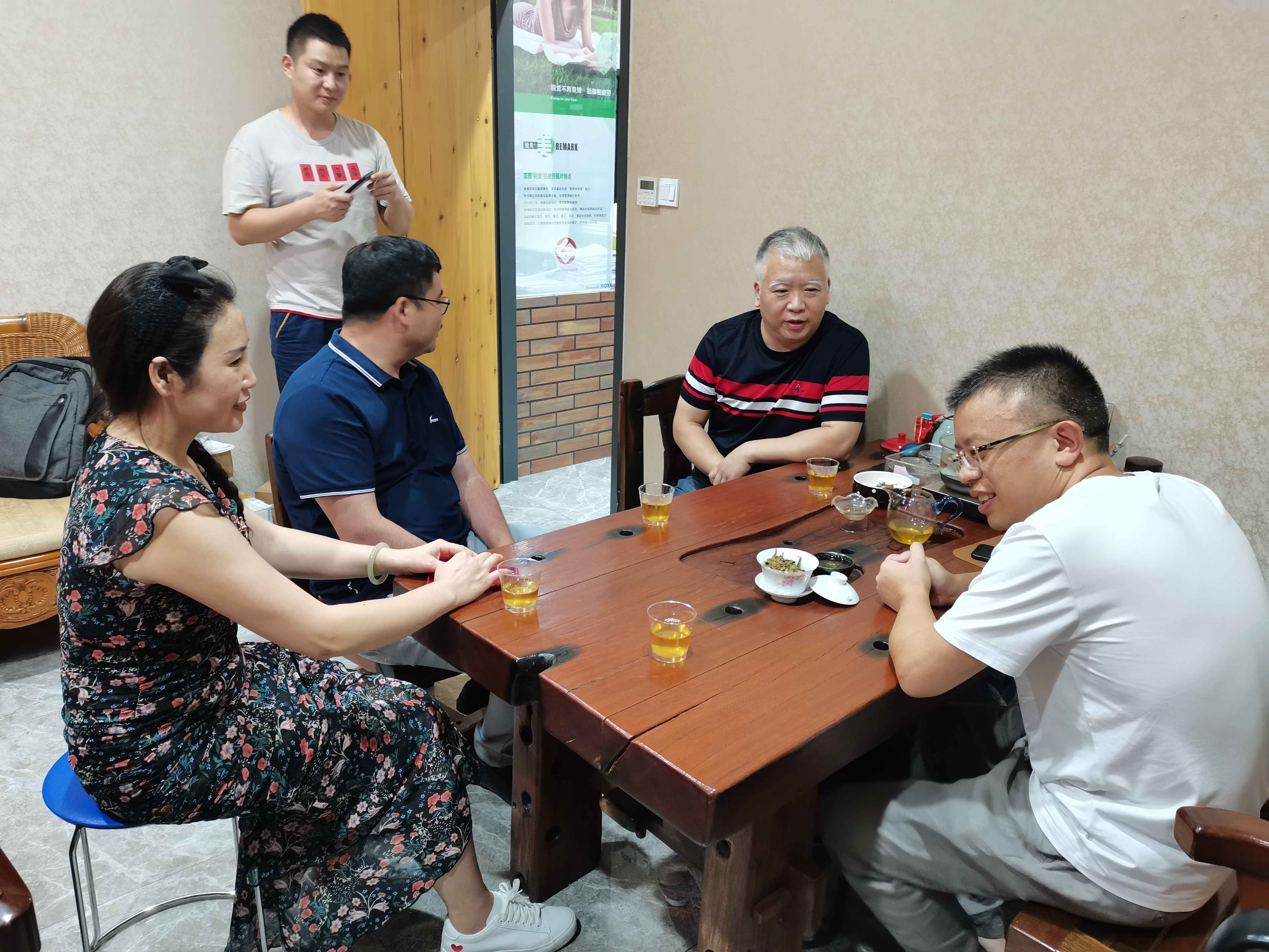 邵商一组走访长沙市欣锐眼镜有限公司